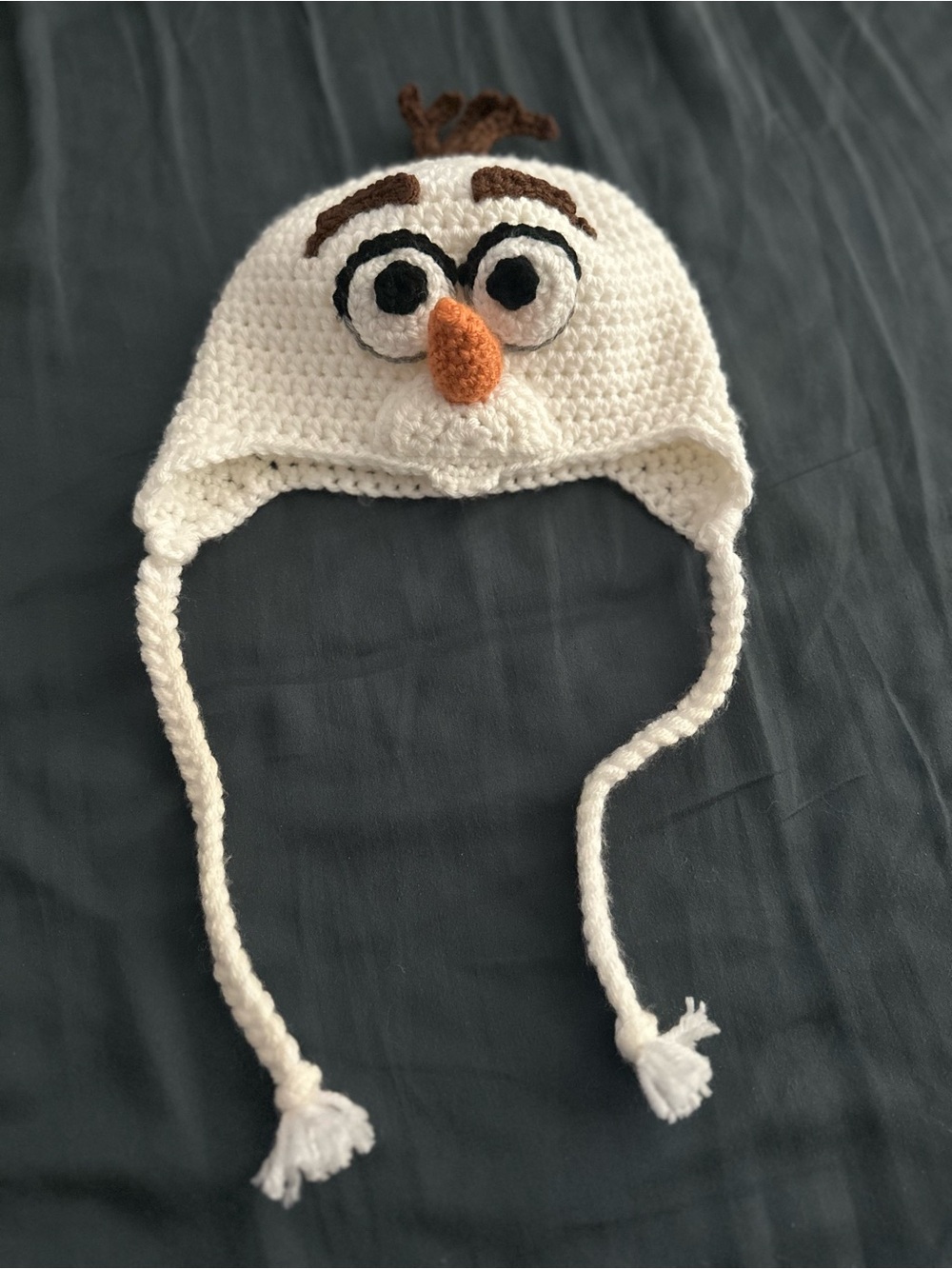 Handmade Kids Crocheted Olaf Hat - Disney Frozen